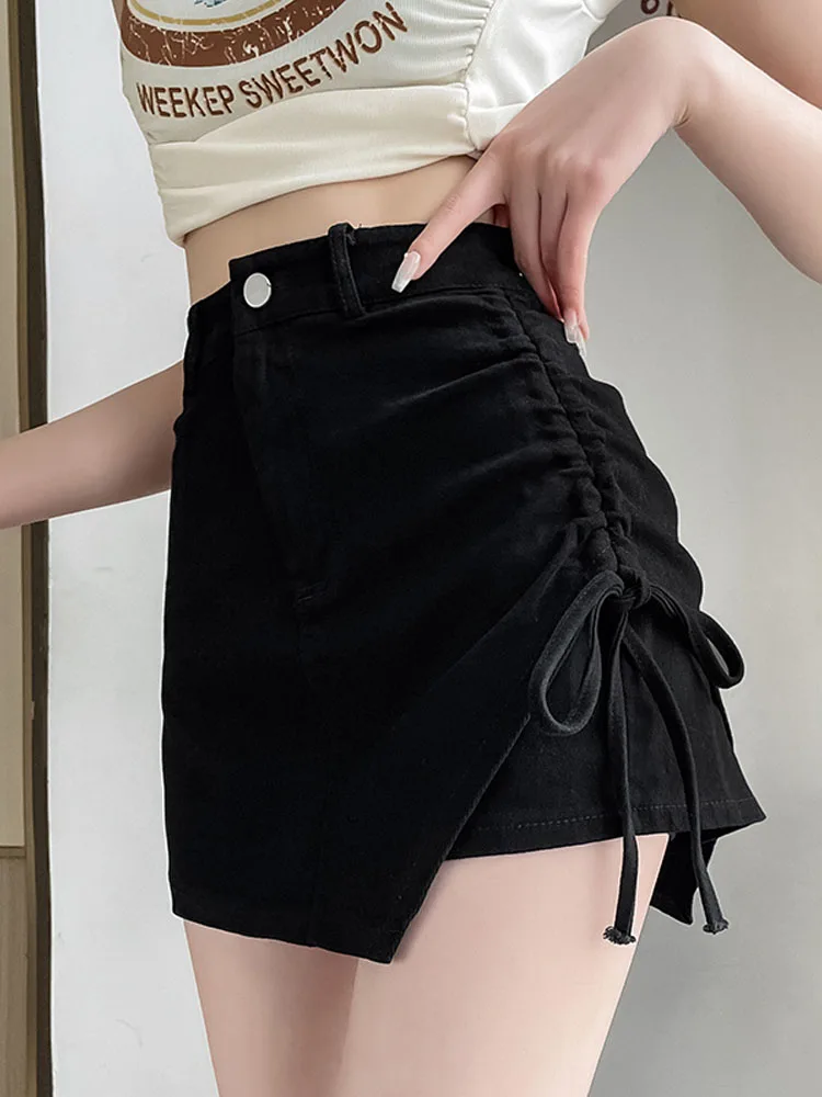 

Юбка Bla Spicy Girl Женская тонкая асимметричная юбка трапециевидной формы с высокой талией Модная юбка с высокой талией из полиэстера...