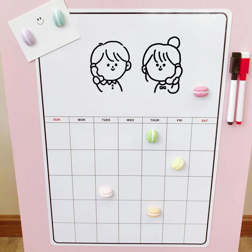 2 مجموعات ملصق تخطيط السبورة المغناطيسية الثلاجة لوحة الكتابة قائمة تذكير الجدول الزمني رسالة مجلس مغناطيس المطبخ #2