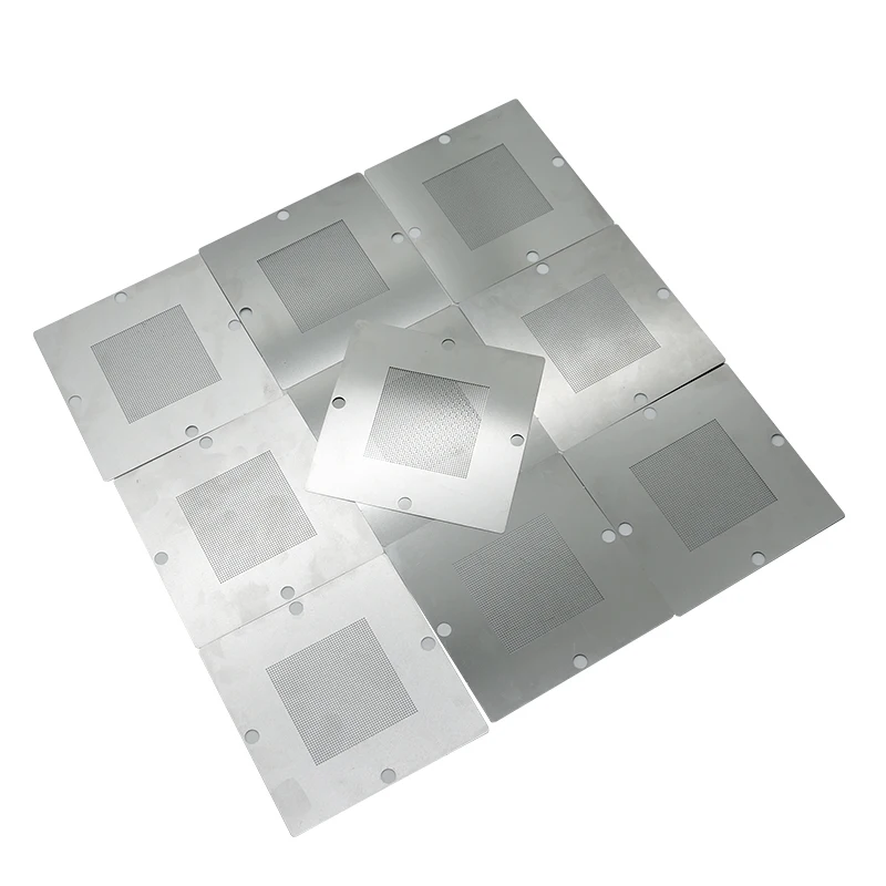 Imagem -03 - Kit Universal Stencils Bga para Laptop Reballing Retrabalho Reball Pack 90x90 mm 10 Pcs por Lote