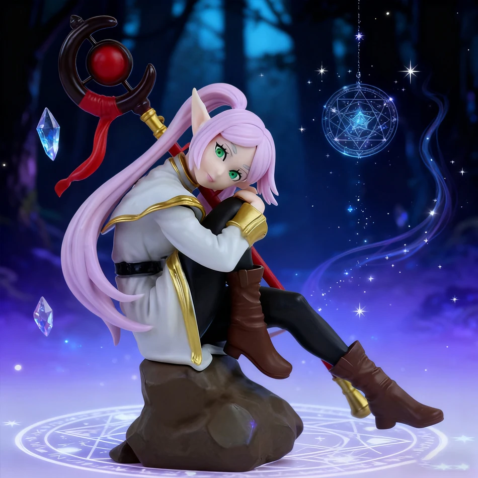 13 cm Frieren:Beyond Journey'S End Figur Schönes Mädchen Anime Modell Statue Sammlung Desktop Dekoration Ornament Spielzeug Geschenke