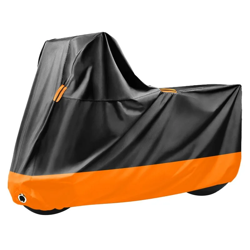 

Waterproof Motorcycle Cover with Silver Coating Thick 190T Oxford Sun Dust Proof for Bike Scooter