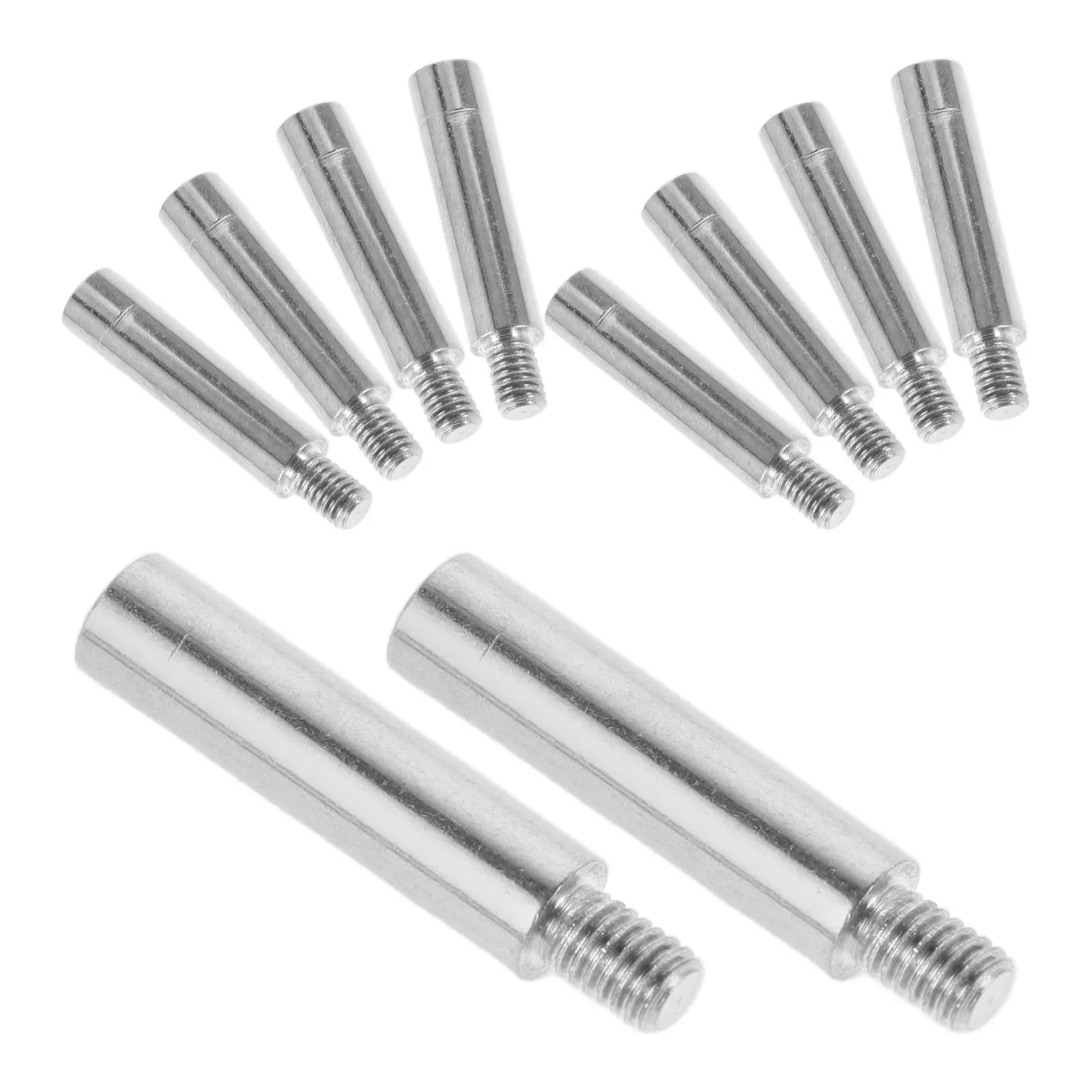 10Pcs Music Box Repair Parts Metal Extension Rod Spindle 25Mm Shaft Replacement Bars for Music Box Movement Accessories DIY