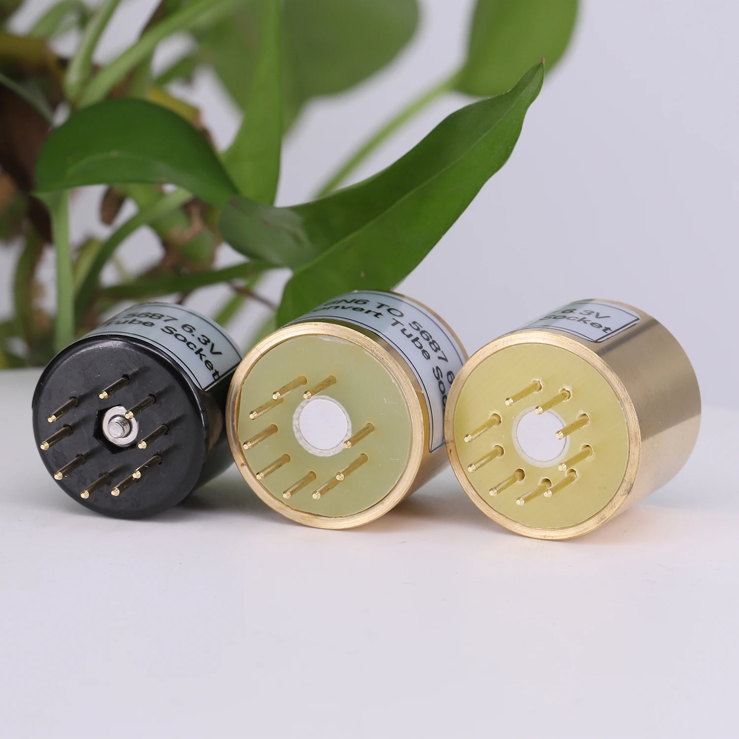 2 個 6H6N 6N6 (インサートアダプター) に 5687 6.3V 電子管アンプヴィンテージ変換アダプターチューブソケット