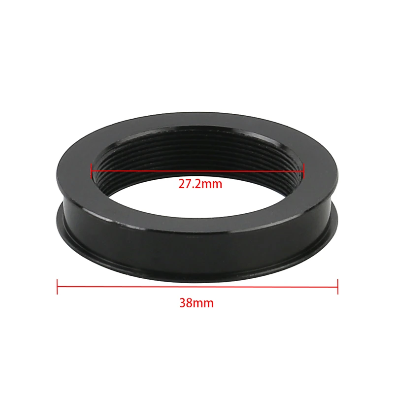 Simul-Focal Trinocular Adapter Ring Stereo Microscope Adapter To Camera Tube Mount 38mm To 27.2mm