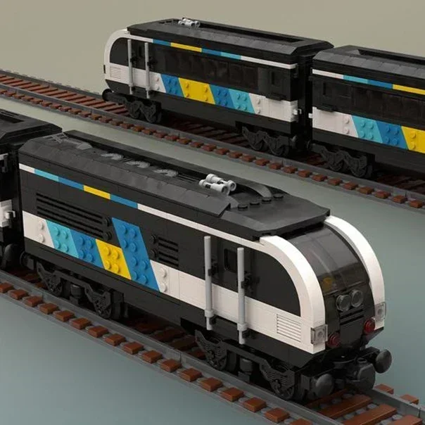 Tijolos Locomotiva Trem Construção Modelo, Tijolos, Tecnologia Blocos Modulares, Tijolos, Brinquedo De Natal, Conjuntos De DIY, Controle De Brilho, Carro, Modelo, Presente