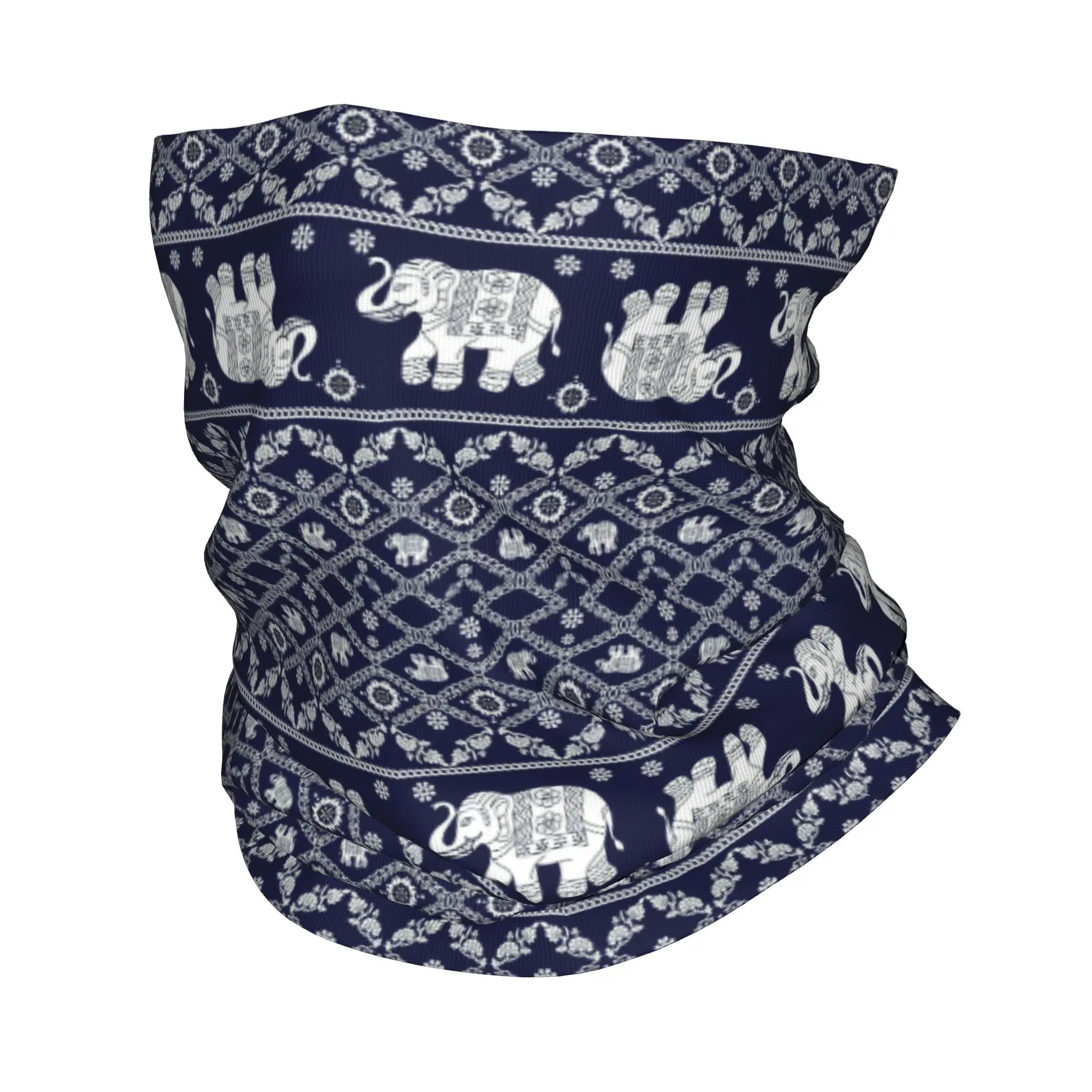 

Elephant Patterns Bandana Neck Gaiter Printed Wrap Scarf Multifunction Cycling Scarf Running Unisex Adult