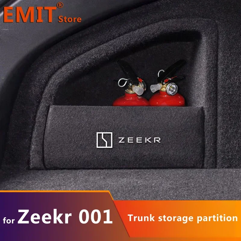 Rear Storage Compartment Partition Fit for Zeekr 001 Rear Spare Partition Rear Trunk Storage Box Interior Modification