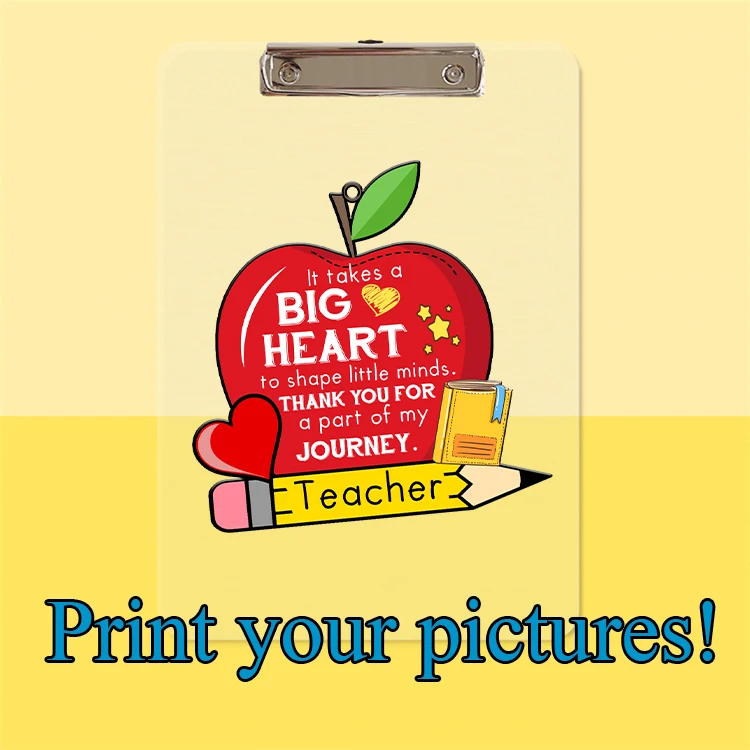 

A4 Board Clip Note Clipboard Memo Pads Basic Color Loose-leaf Notebook Printed Simple Clip School Office Supplies Customized