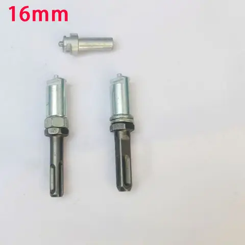Electric Drill Dredge Cleaner Adapter Sewer Spring Pipe Cleaning Tool Connector Carbon Steel 16mm Connecting Rod