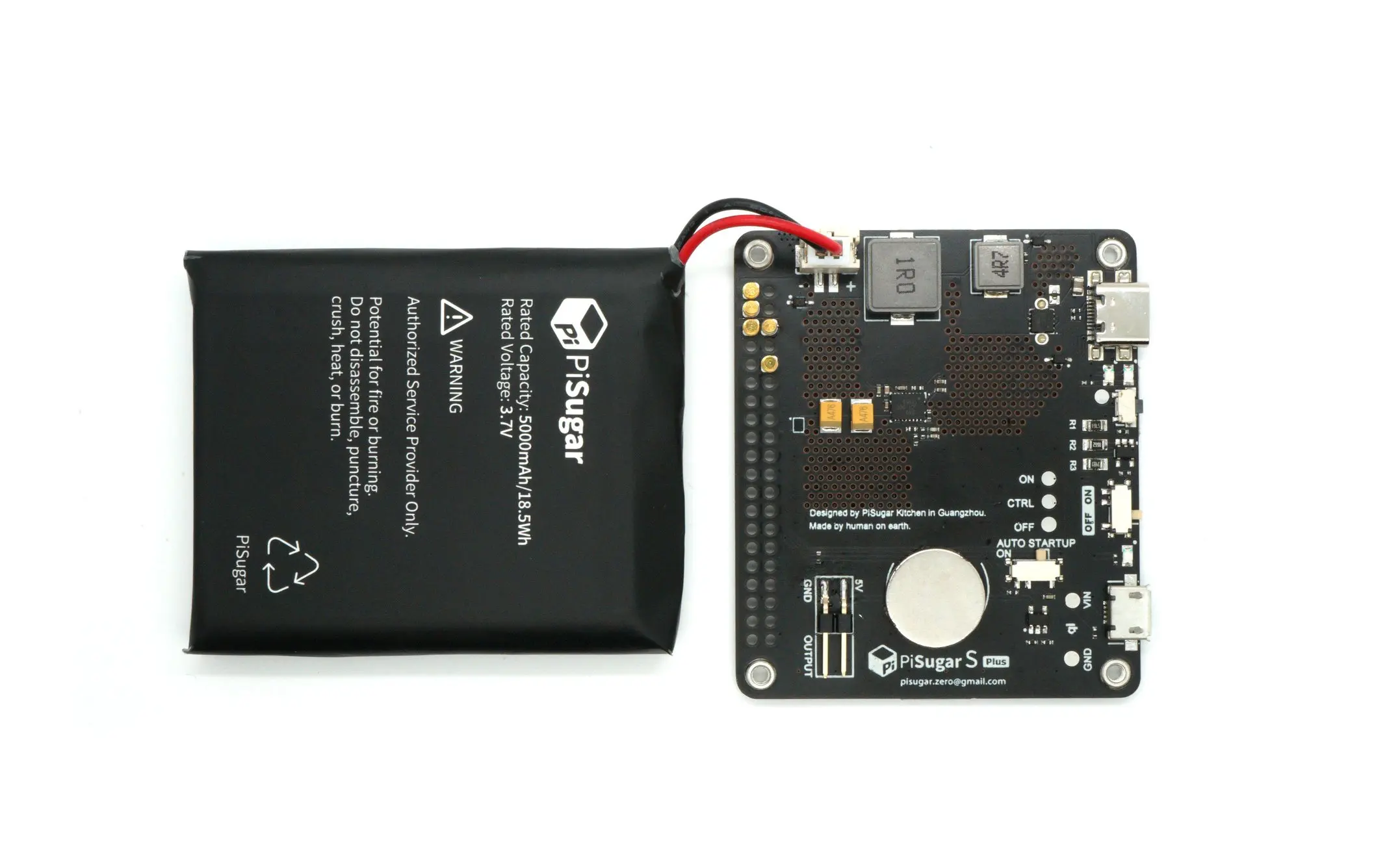 Imagem -04 - Pisugar s Plus Bateria para Raspberry pi 3b 3b Mais 4b