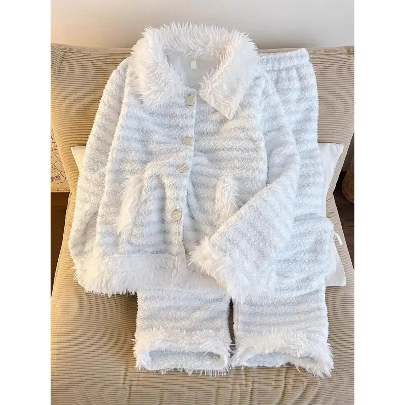 

Comfortable Sleepwear Women's Pajama Set Christmas Pajamas Trousers Sets Sleeping Clothes Autumn Winter Two Piece Home Clothes