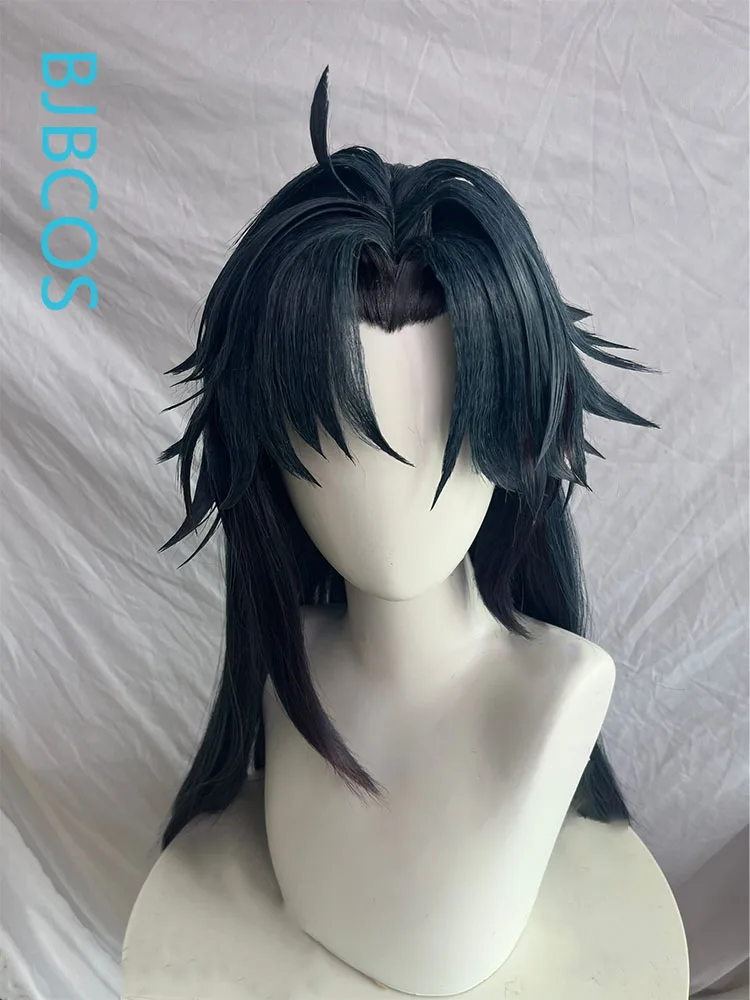 

[Styled] Game Honkai: Star Rail Blade Cosplay Wig 100cm Dark Blue Gradient Red Hair Heat Resistant Halloween Party Anime Wigs