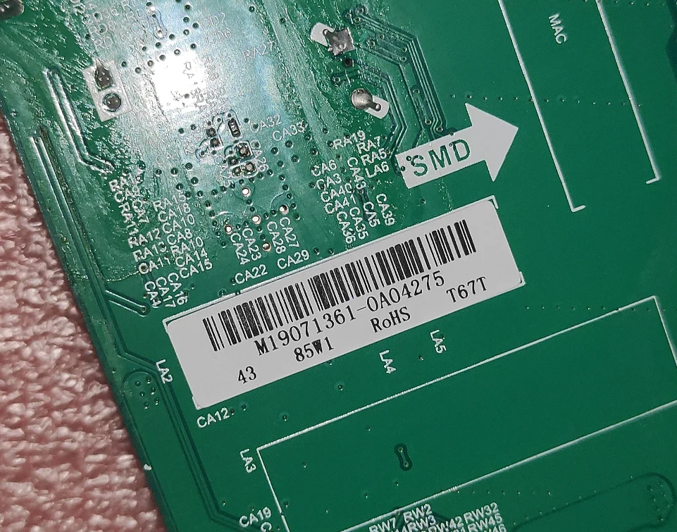 TPD.T962H8.PB761 MI02-D 490400005161   Placa-mãe de TV 3 em 1 4KWiFi rede Android 67.2--86.4v 550ma