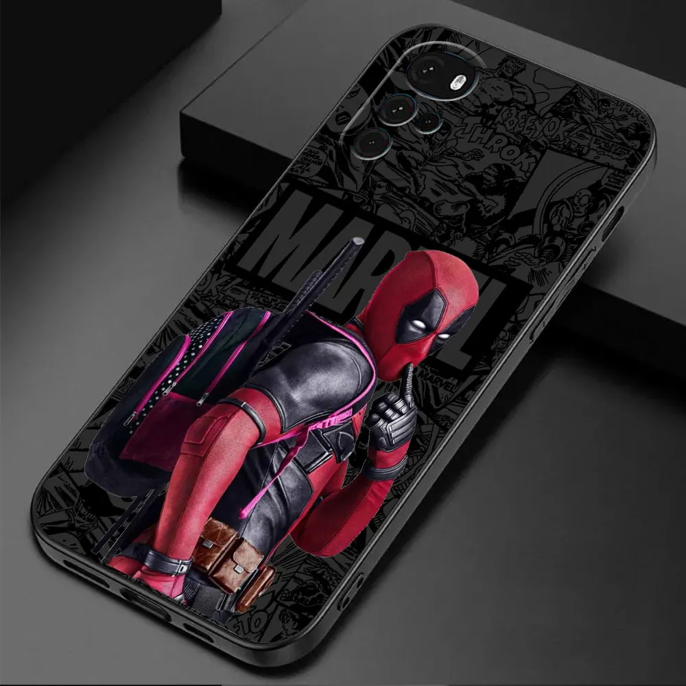 Marvel Funny Comic Deadpool Phone Case for Moto G30 G31 G50 4G 5G G51 5G G60 G60S G71 5G G22 G32 G52 G72 G53 G73