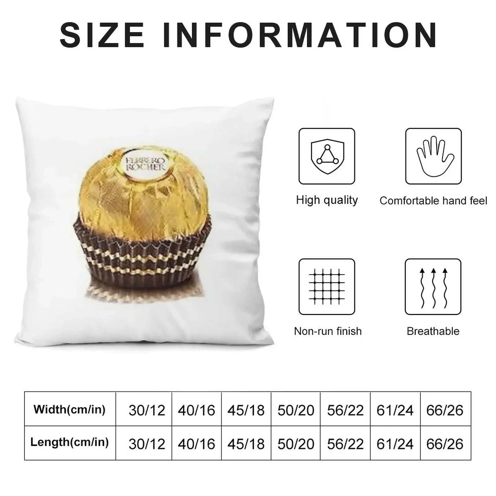 Ferrero Rocher 2 Throw Pillow Pillow Case pillow cover christmas Christmas Pillowcase Cushion Cover For Sofa