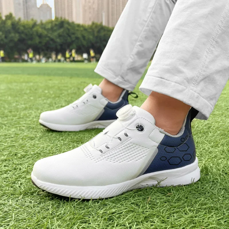 Men Golf Shoes Waterproof Outdoor Couple Golfers Sneakers