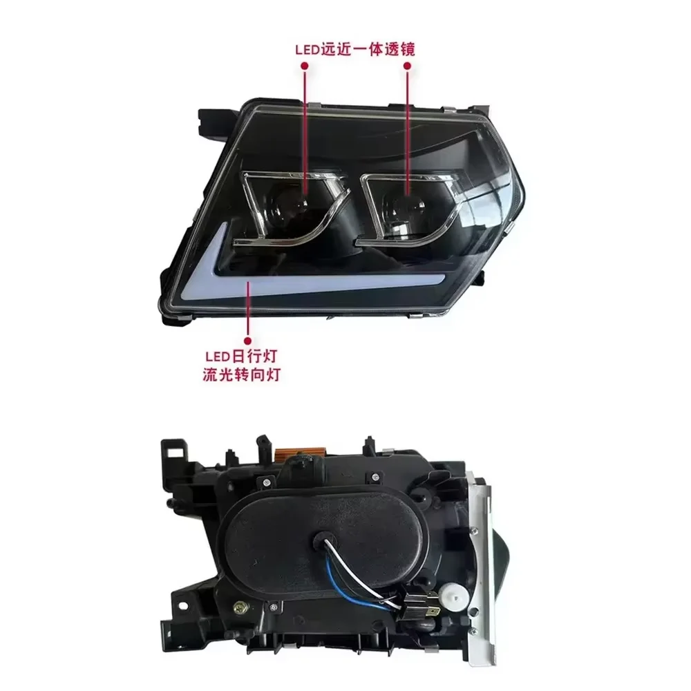 2 Pezzi Di Gruppi Ottici LED Modificati Per Nissan Patrol Safari Y61 1999‑2003 Con DRL LED E Indicatori Di Direzione Dinamici-image