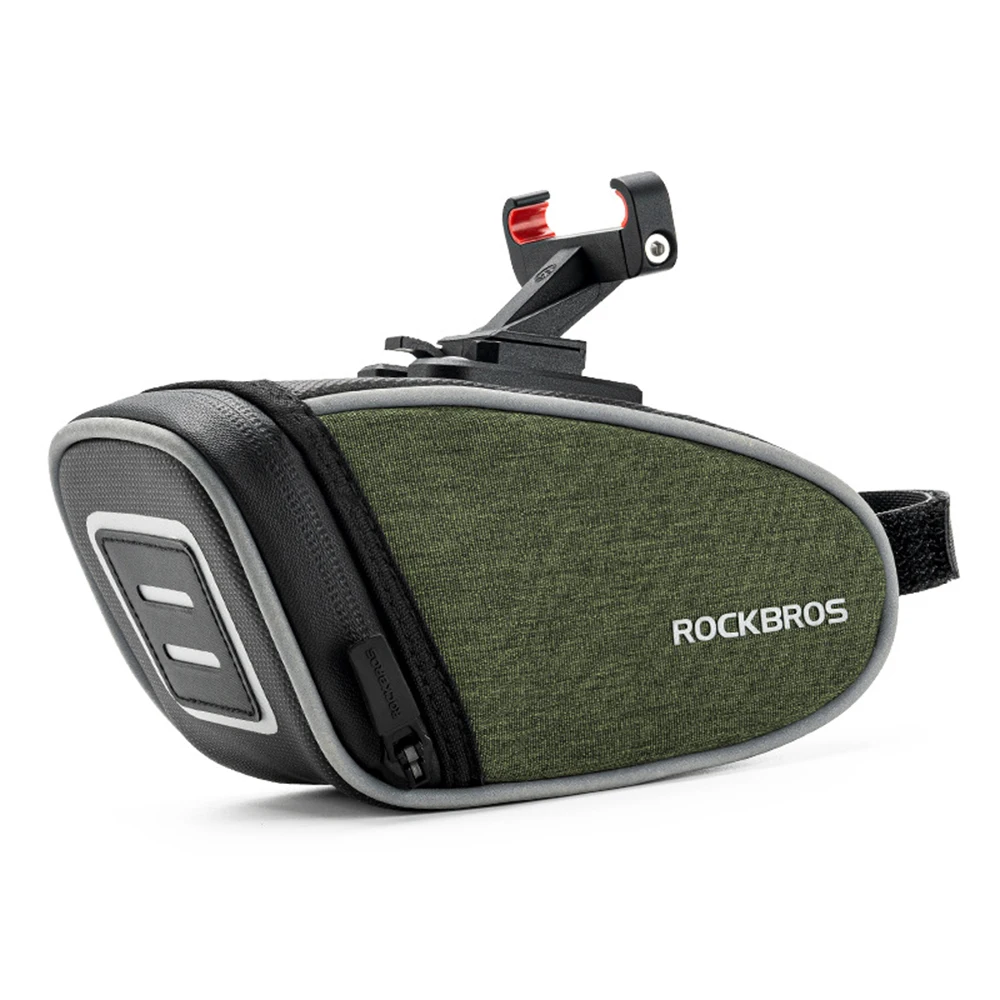 AliExpress ROCKBROS Bike Saddle Bag Portable Cycling Seat Bag Lightweight Small Bicycle Tail Bag Seatpost Backpack Rear Bag