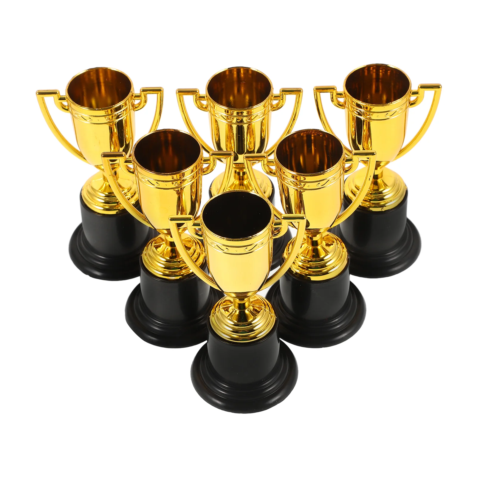 

6 Pcs Elegant Trophy Award Cup Kids Trophies Small Long-lasting Effort Golden Representative