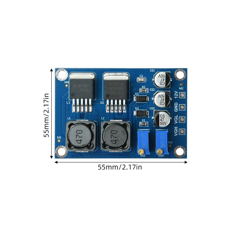 Universal DC Logic Modification Board DC 12V VGH VGL Adjustable Module Fix TV Broken Y Fault Coarse Mesh Gray Abnormality
