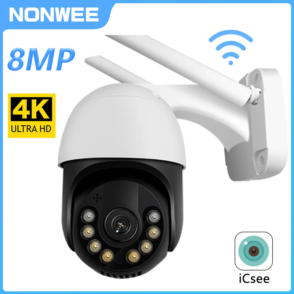 8MP 4K PTZ IP Outdoor WiFi Camera HD 5MP H.265 Wireless Surveillance Security CCTV 1080P AI Tracking P2P Onvif iCsee