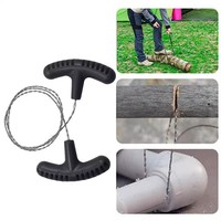 Outdoor Manual Hand Steel Wire Saw Survival Tools Hand Chain Saw Cutter Portable Travel Camping Emergency Gear Steel Wire Kits