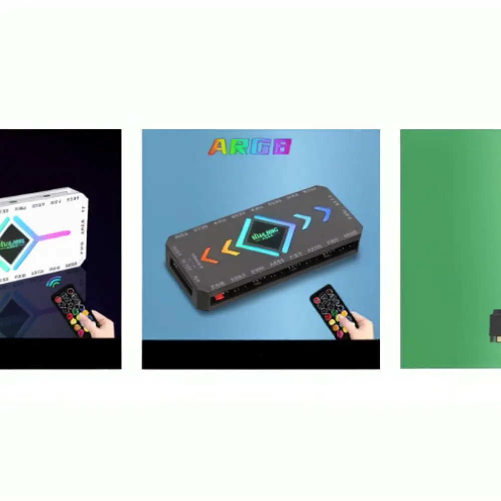 PC Case Cooling Fan Hub RGB Controller For HJKJ Light Strip Sync Adapter Intelligent Desktop Thermal Solution