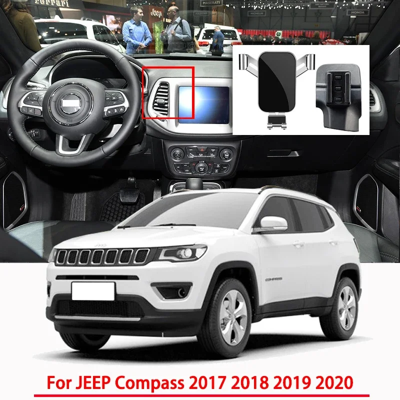 

Car Accessories Mobile Phone Holder for JEEP COMPASS 2017 2018 2019 2020 Gravity Navigation Special Bracket GPS Support