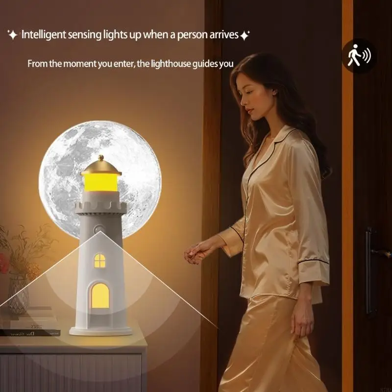 Projection Lamp Lighting Night Lamp Tower Home Decoration Item Electronic Lamp Evening Sleep Lamp 87HA
