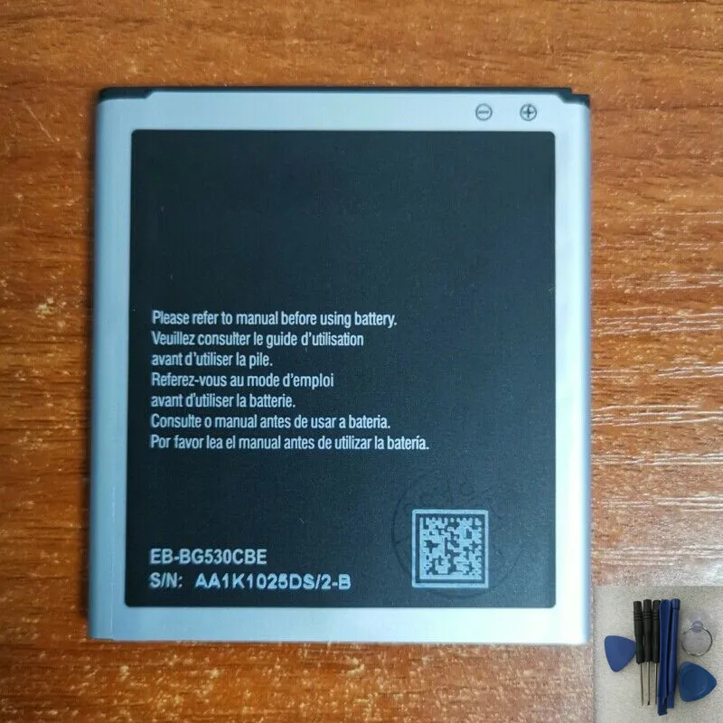 

EB-BG530CBE EB-BG530BBC EB-BG530BBE 2600mAh Battery For J2 J3 With Tools BG530