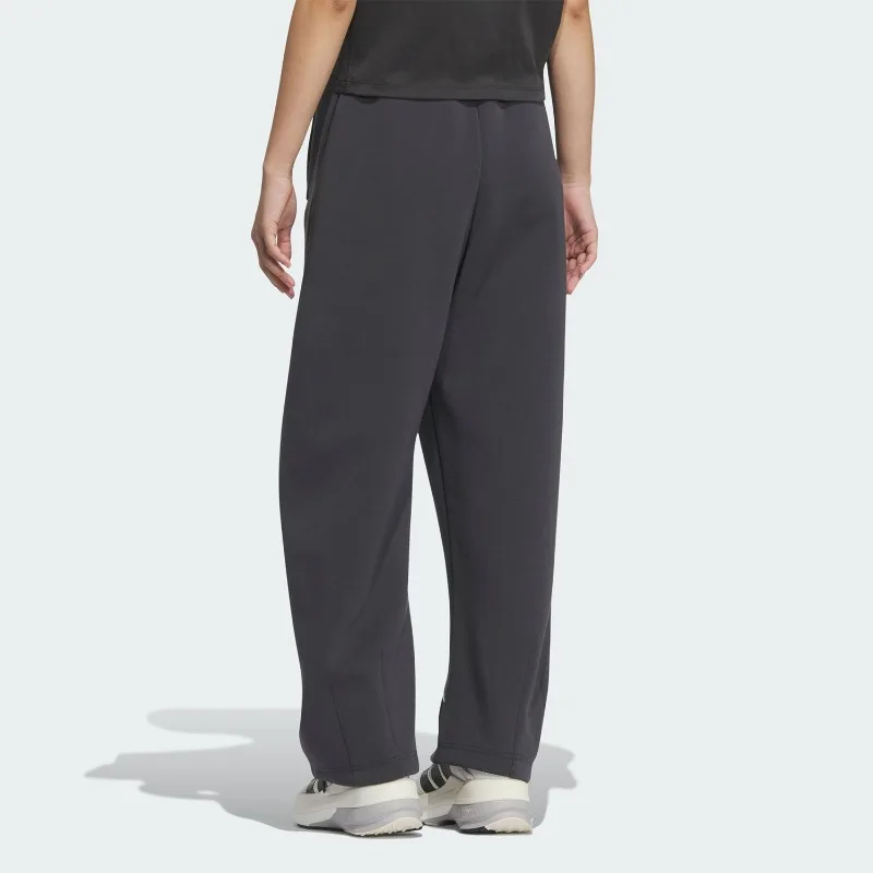 Adidas new women's knitted splicing sports loose casual pants KC0303