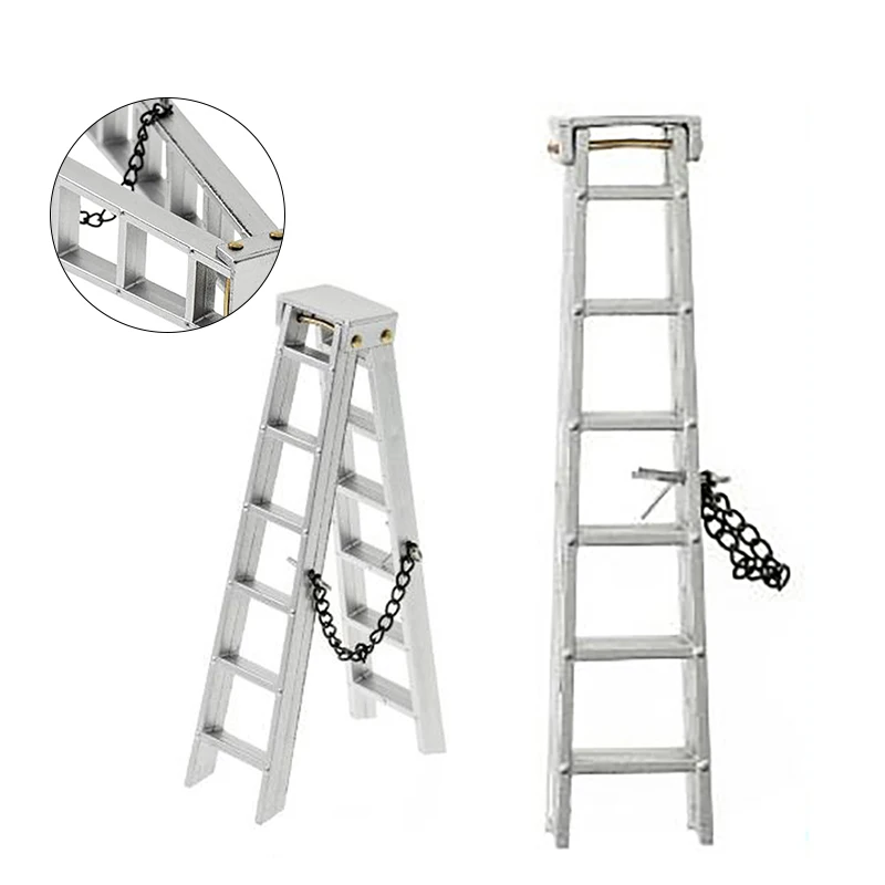 1Pcs High Quality 100MM 150MM Aluminum Mini Ladder For 1:10 RC Rock Crawler Axial SCX10 90046