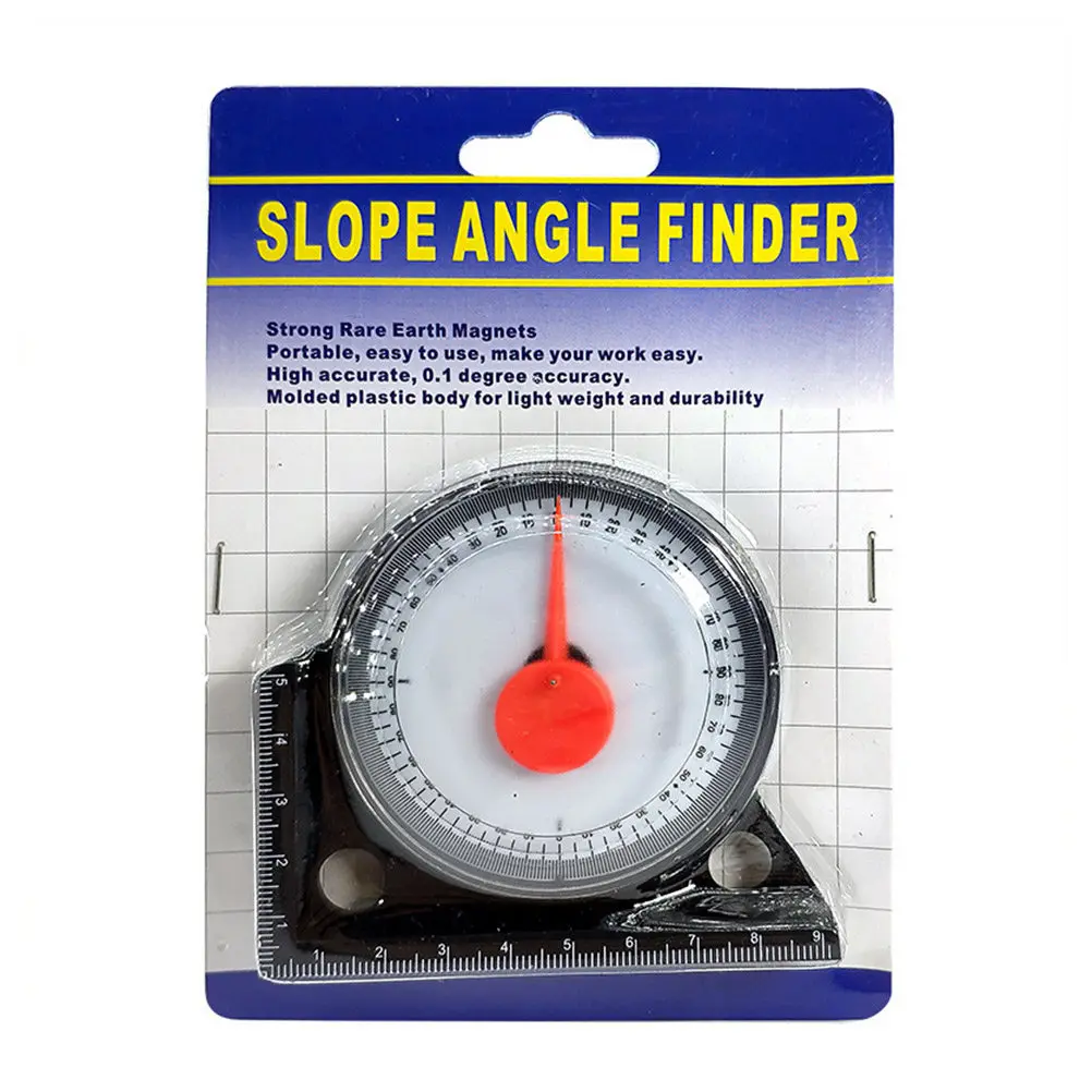 High Precision Pointer Type Inclinometer Angle Meter Inclination Box Goniometer for Tile Fixing Digital Level Tool