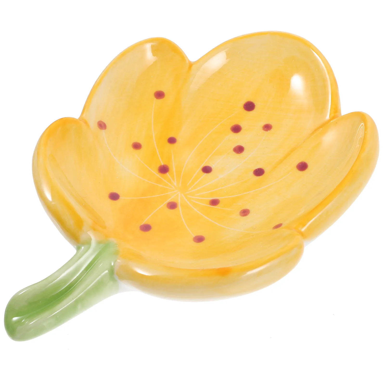 

Stylish Ceramic Soap Dish in Flower Shape Perfect for Bathroom Kitchen Sink Soap Holder Drain Tray Home Decoration Accessory