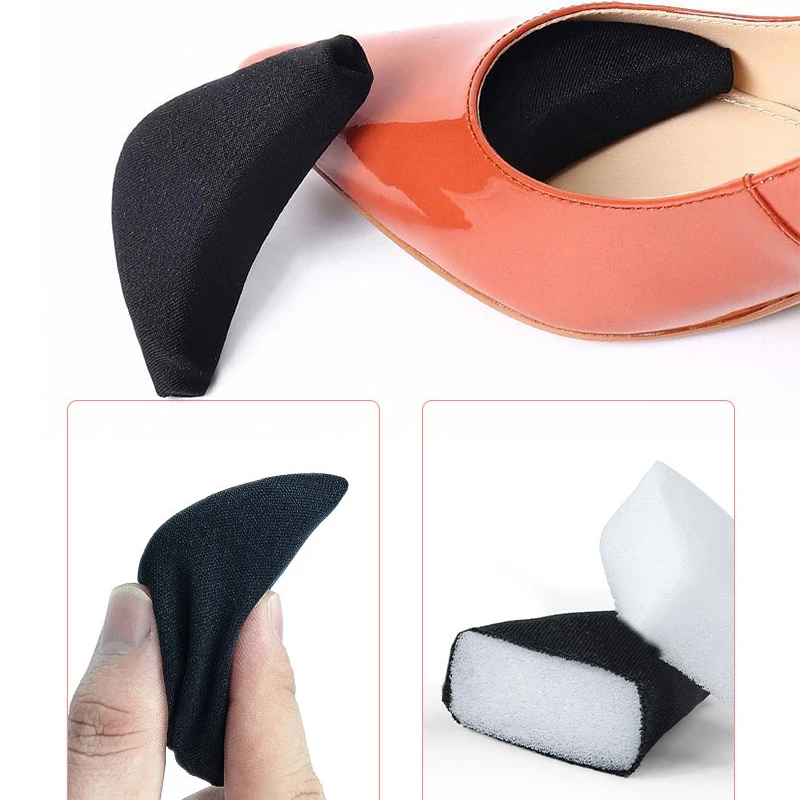 2 Pares Mulheres Salto Alto Toe Plug Esponja Anepé Inserir Ajuste Tamanho Palmilhas Pain Relief Shoe Pads Reduzir Tamanho do Sapato Filler