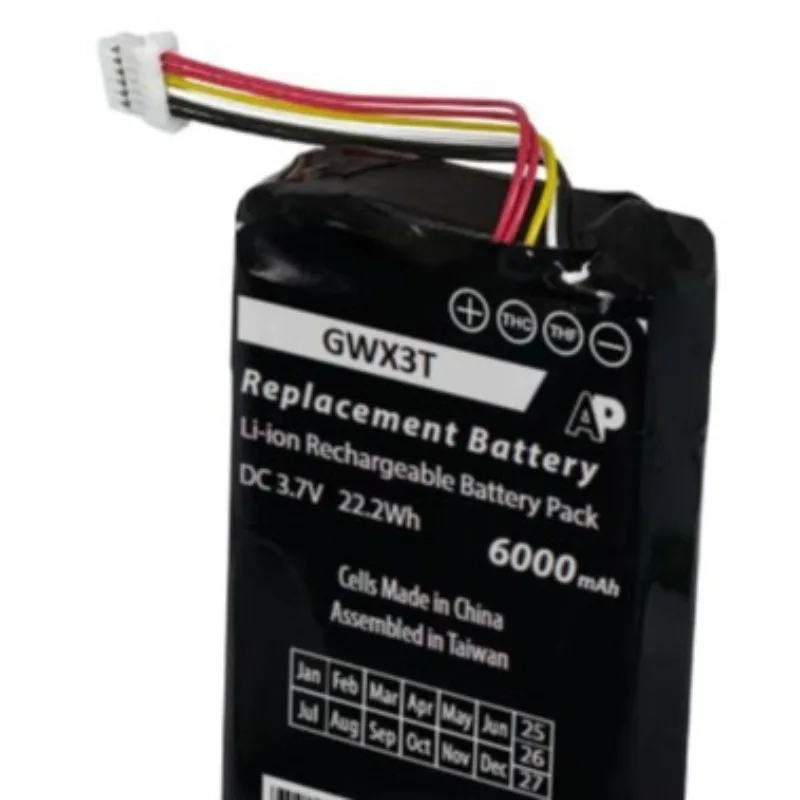 GWX3T 3.7V 6000mAh Doorbell Battery for Google Nest WiFi G823-00179-01 Replacement Rechargeable Lithium Battery