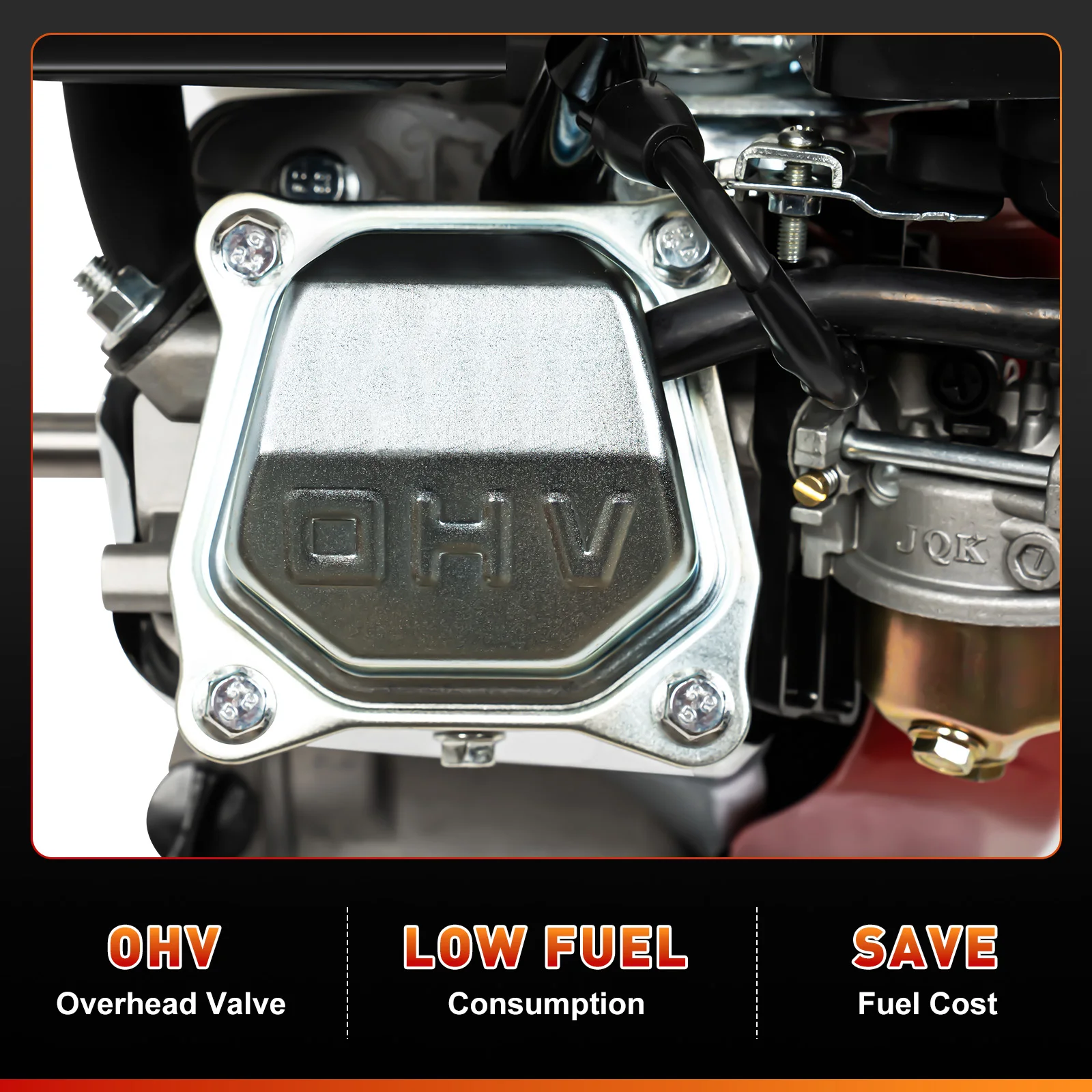 محرك الغاز تبريد الهواء 6.5/7.5HP 4 السكتة الدماغية اسطوانة واحدة محرك البنزين لهوندا GX160 سحب البداية 160/210CC OHV #6