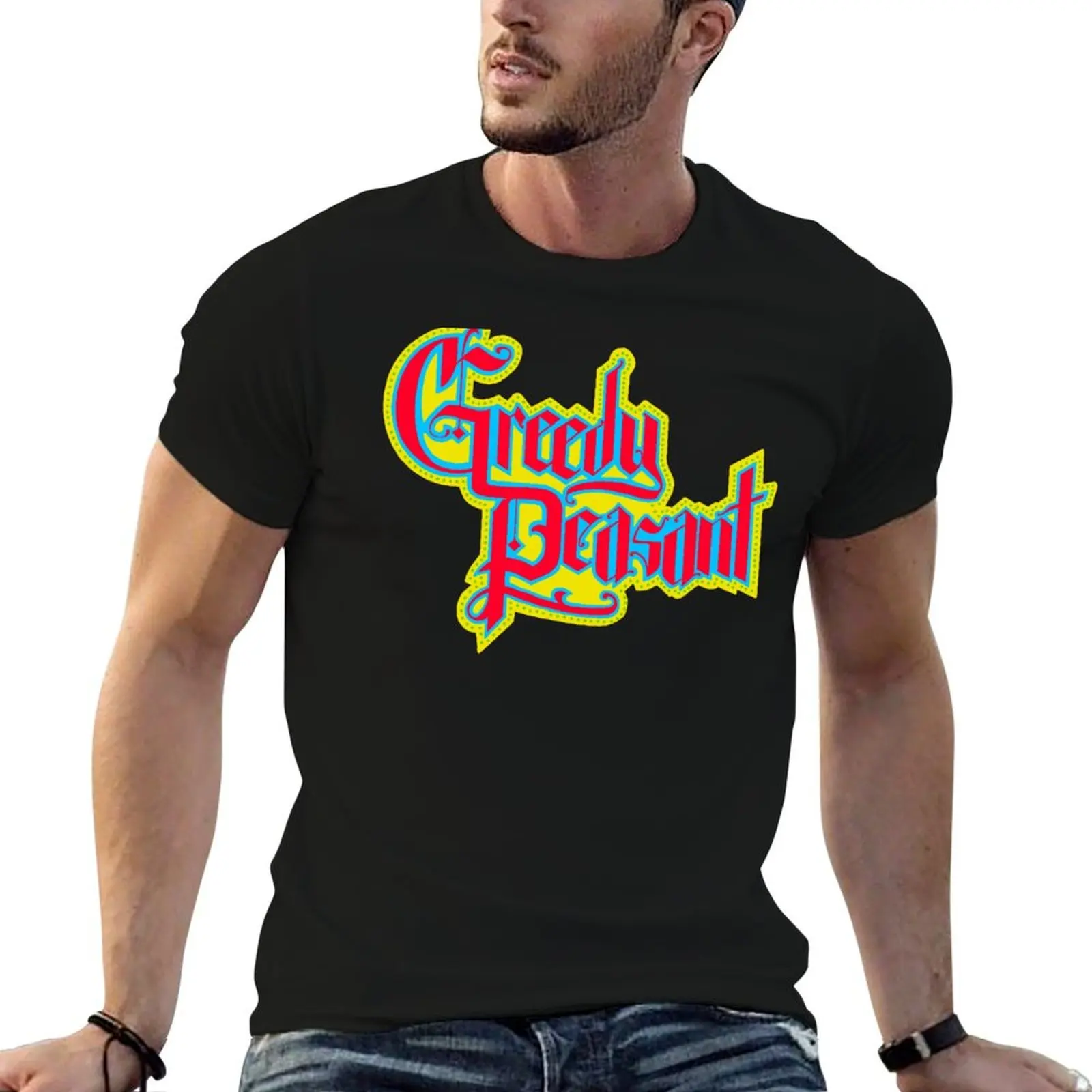 Greedy Peasant T-Shirt Large Size Casual Tee Shirt