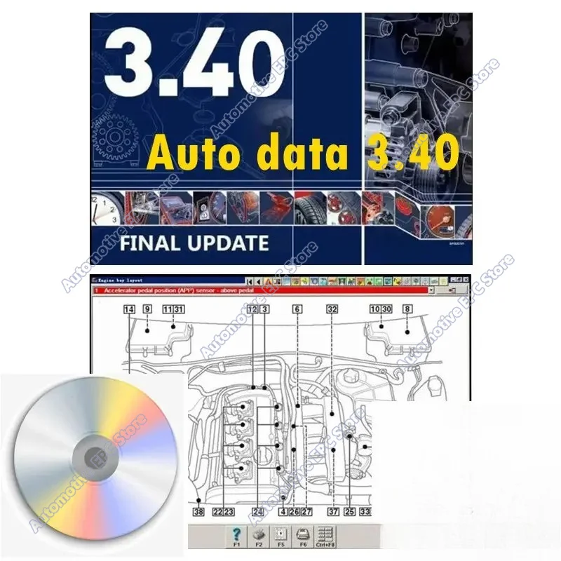 2026 Hot new Multi-languages Auto Data 3.40 Auto Repair Software Wiring Diagrams Data+ Install Video Guide+ Remote Install Help