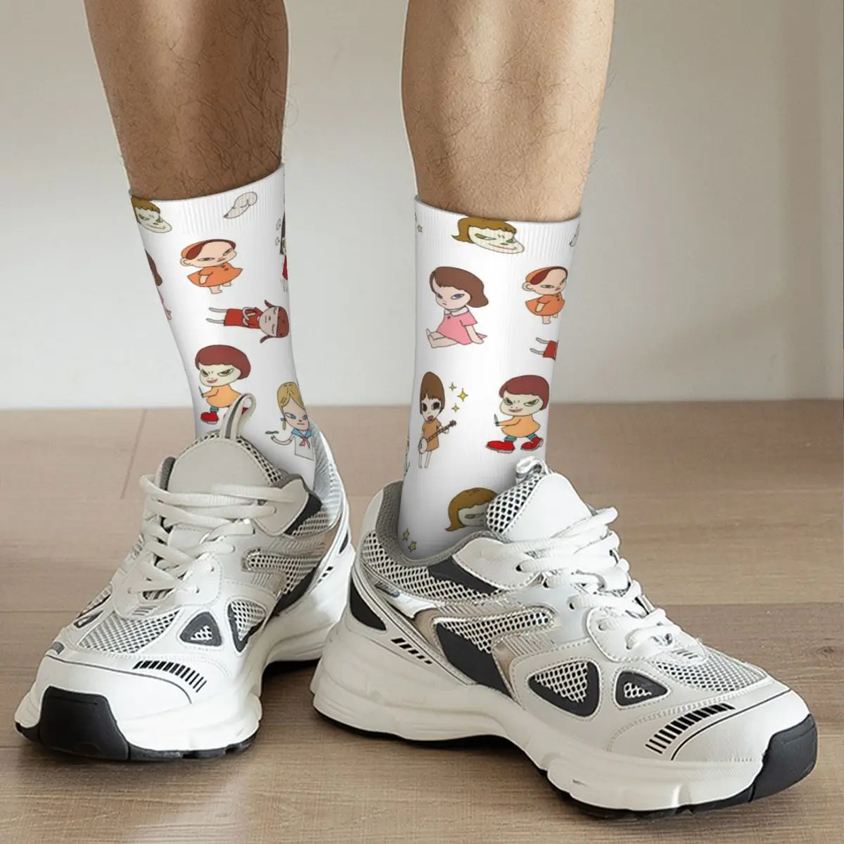 New Men's Socks Hip Hop All Caracter Yoshitomo Nara Sock Polyester Sport Women Sock Spring Summer Autumn Winter