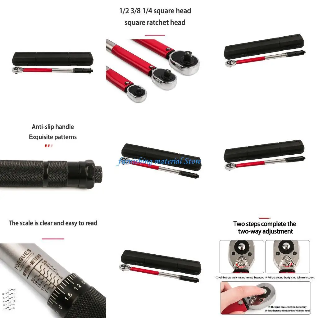 

Y5GD Reversible Ratchet Torques Wrench 28-210Nm/19-110Nm/5-25NM With Storage Case