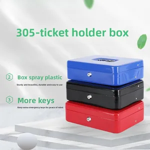 Mechanical Key Cash Register Box Ticket Clip Anti-theft Portable Cash Box Household Small Fuse Box