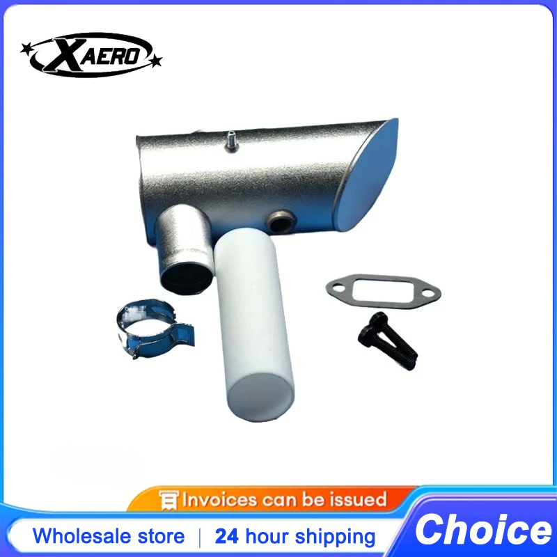 

DLE111 Single Exhaust Pipe for DLE111 Engine Stainless Steel 2-Stroke RC Airplane Muffler, High Performance Gas Engine Parts