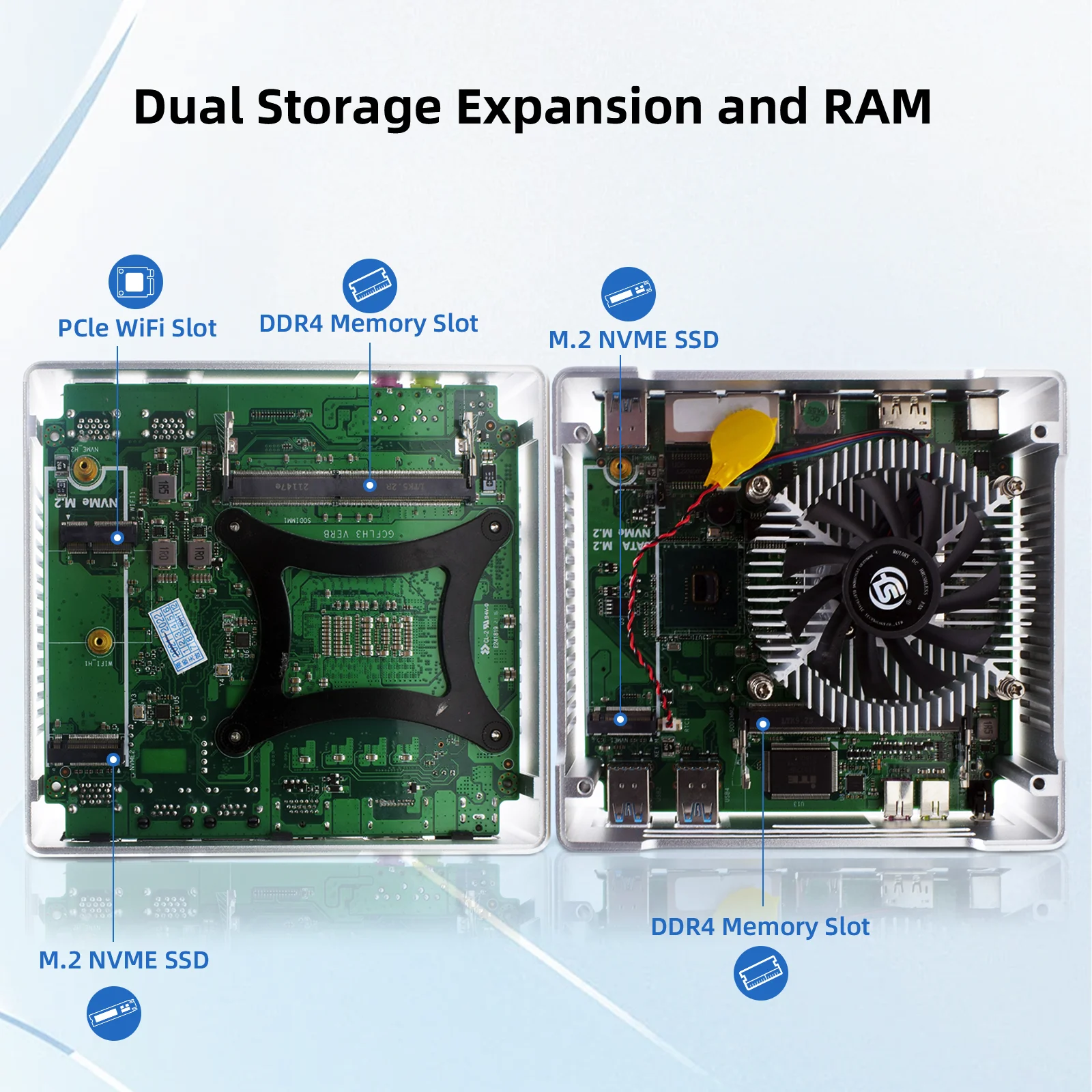 Hystou Gamer Mini pc 10th Generation Intel Core i9 I7 i5 32G DDR4 512G HD DP Mini Desktop Micro Computer Office PC Thin Client