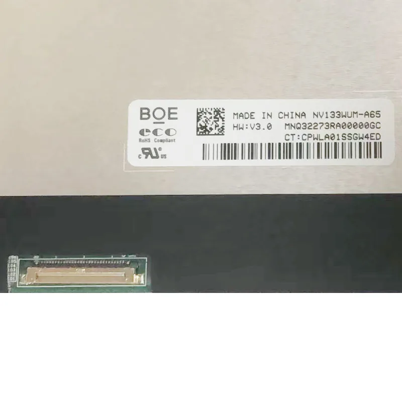 Imagem -02 - Exposição Magro do Painel Lcd do Ips 30 Pinos Nv133wum A65 B133uan01.3 Nv133wum-a65 N65 Lp133wu1-spd2 Spd1 1920x1200 Fhd Edp