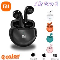 XIAOMI Air Pro 6 TWS Wireless Bluetooth Earphones Touch Control Earbuds With Microphone Hifi Sound Sport Earbuds Music Headset