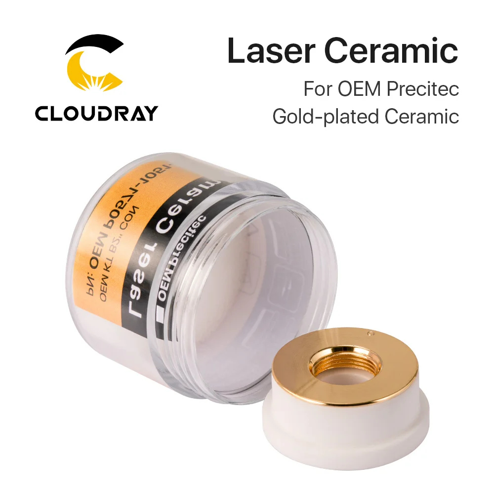 Cloudray Laser Gold-plated Ceramic KT B2 CON P0571-1051-00001 For OEM Precitec Laser Cutting Head 28mm/24.5mm