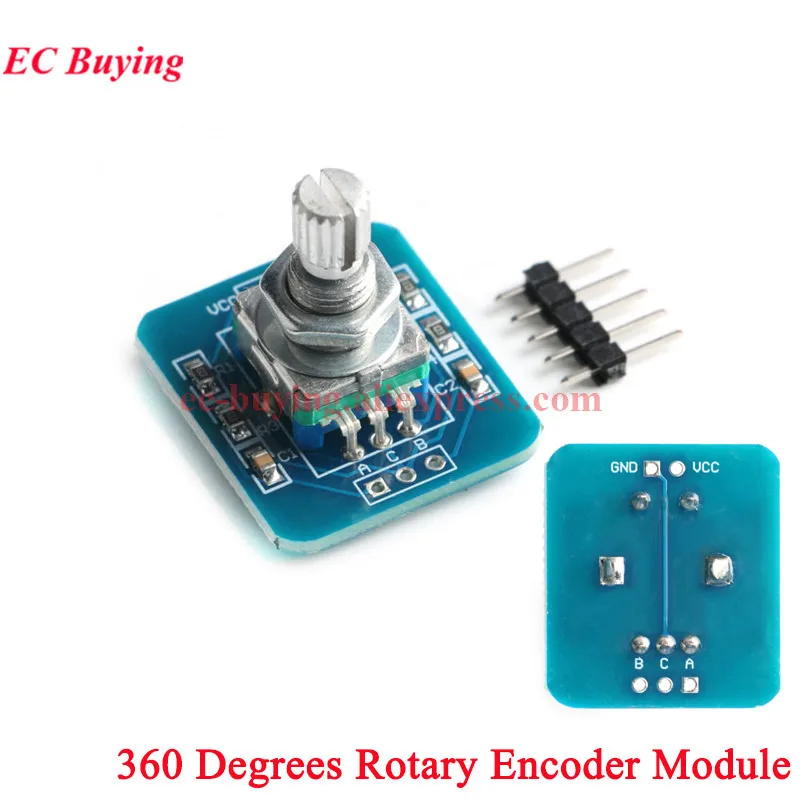 HW-040 360 Degree Rotary Encoder Module Brick Sensor Switch Development For Arduino Audio Rotating Potentiometer EC11 KY-040