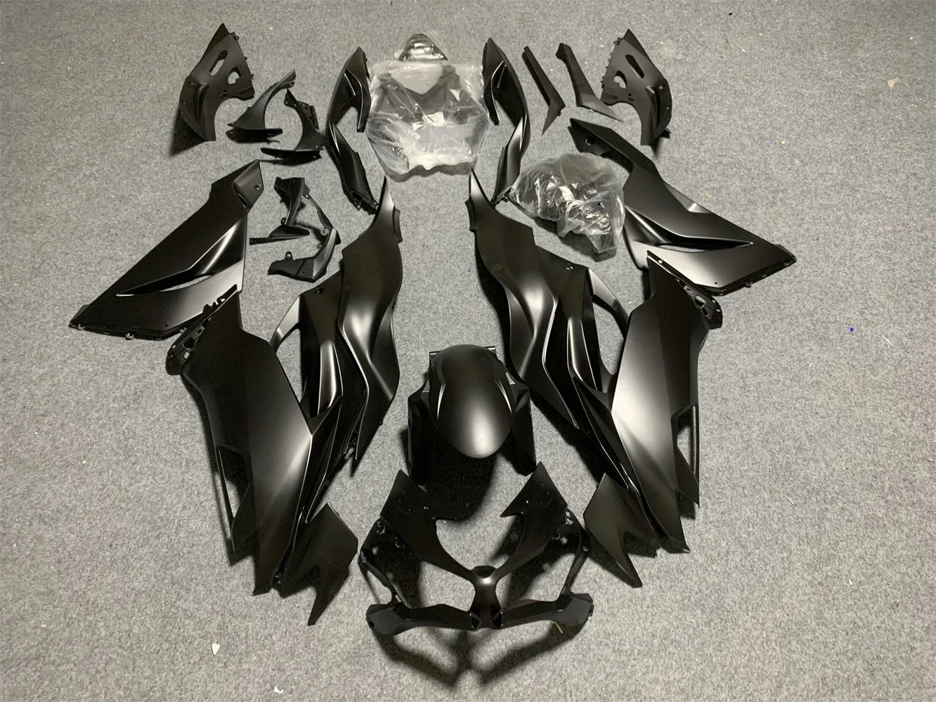 New ABS Motorcycle Fairings Kit Fit For Kawasaki ZX6R ZX-6R 636 2019 2020 2021 2022 Bodywork Shell Custom Black Matte