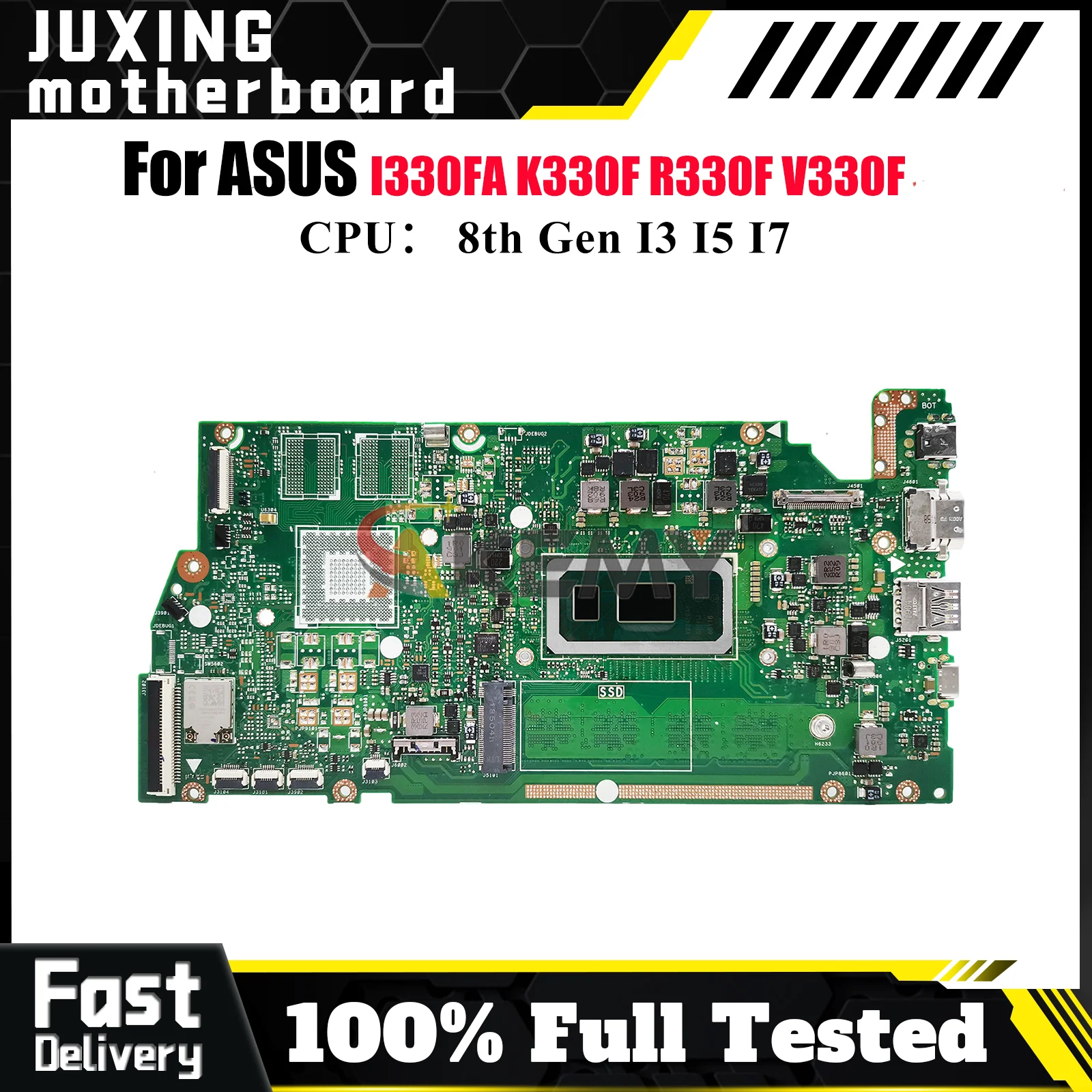 

X330FA Laptop Motherboard For ASUS VivoBook R330F V330F S330F I330FA X330FN X330FL X330F K330F Mainboard With I3 I5 I7 CPU stk